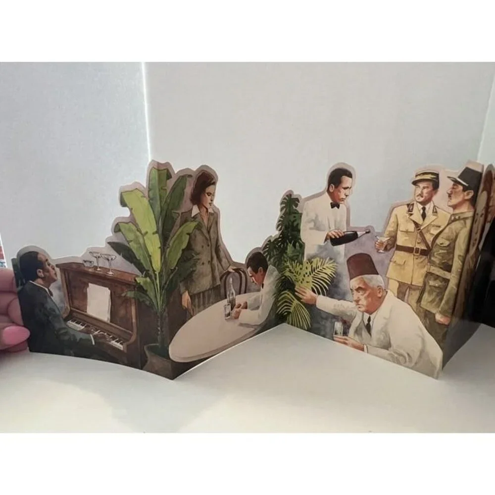 Vtg 1988 Greeting Card Casablanca Happy Birthday Portal Illustrated by Pat Welch